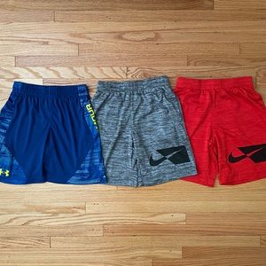 Nike & Under Armour Boys Shorts - size 7